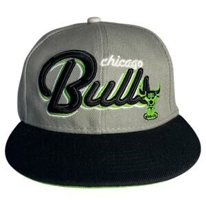 Chicago Bulls Snapback NBA New Era Cap Boys One Size Flat Bill Gray